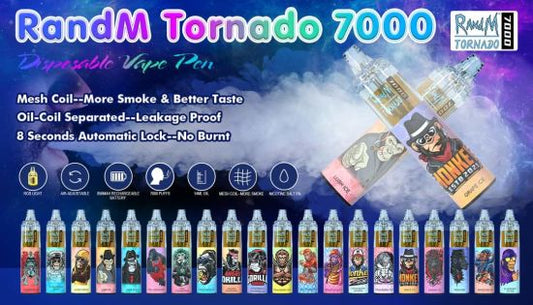 R AND M TORNADO 7000 PUFF