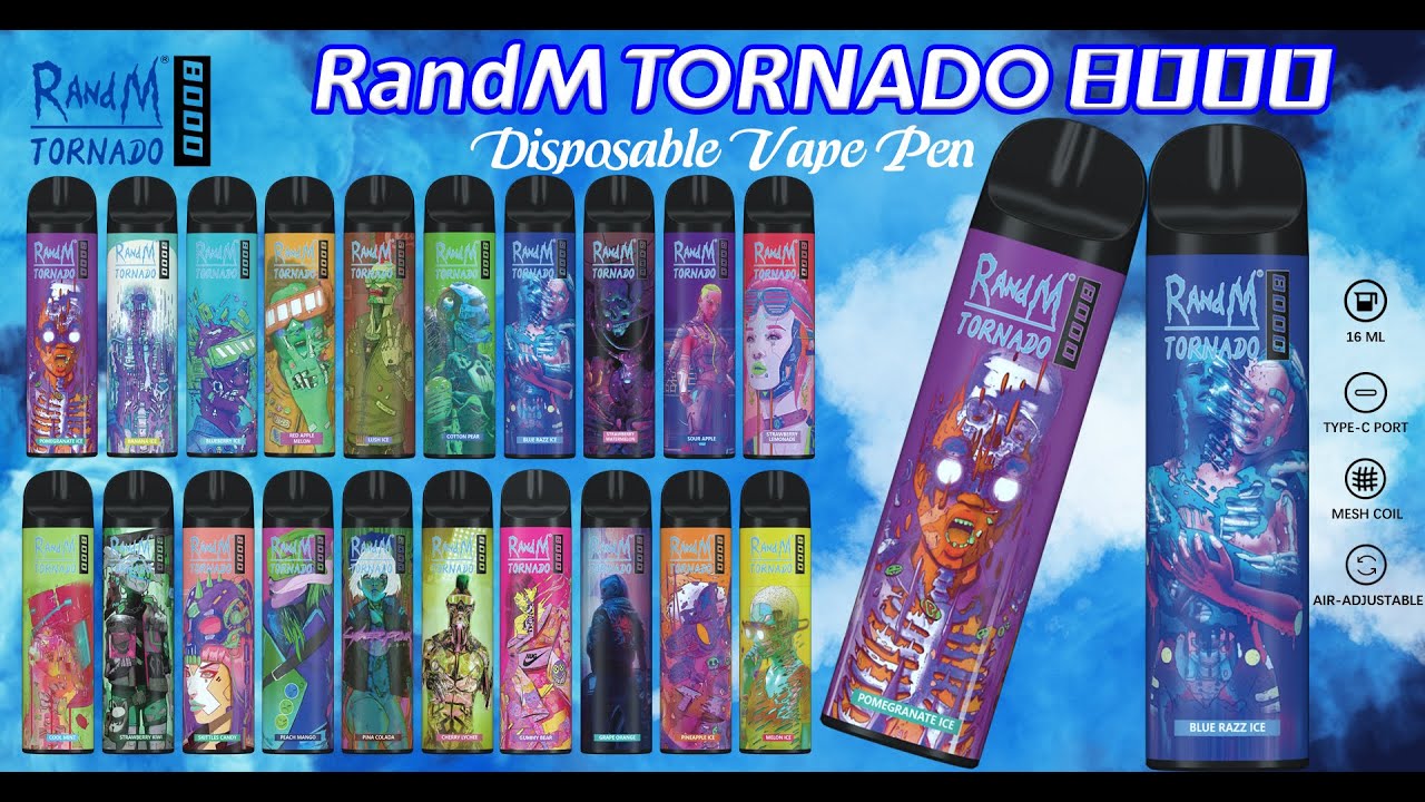 R AND M TORNADO 8000PUFFS